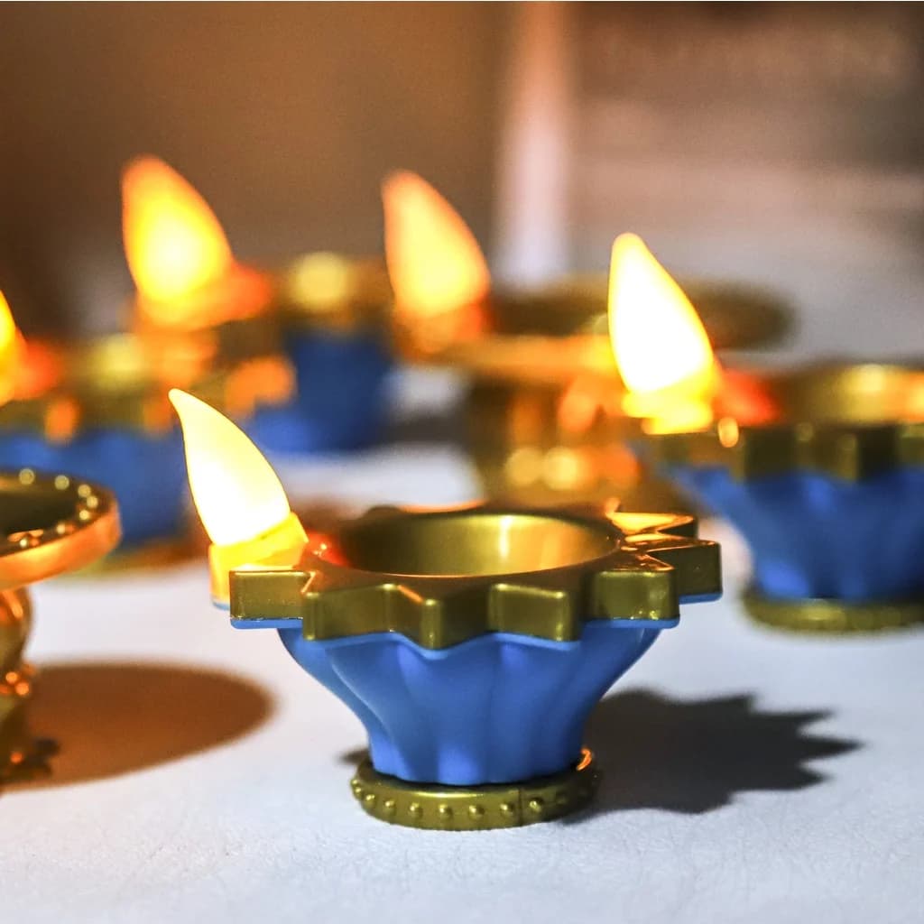 LED bougie lampe Diwali Simulation Deepavali bougie décorative petite décoration flottante lampe à h