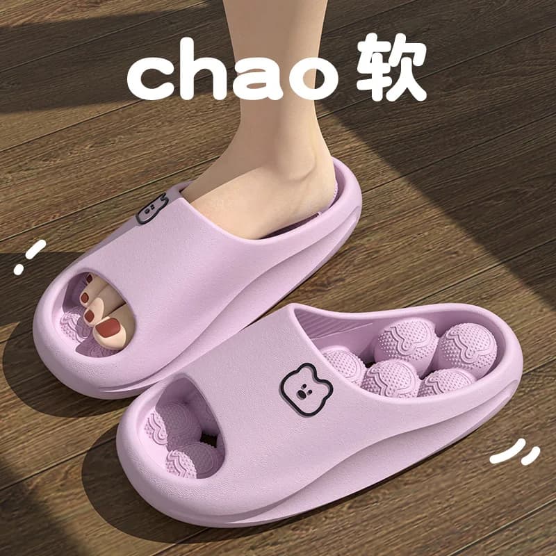 Chaussons de massage Eva anti-dérapants pour femmes, pantoufles d'intérieur pour hommes, sandales de