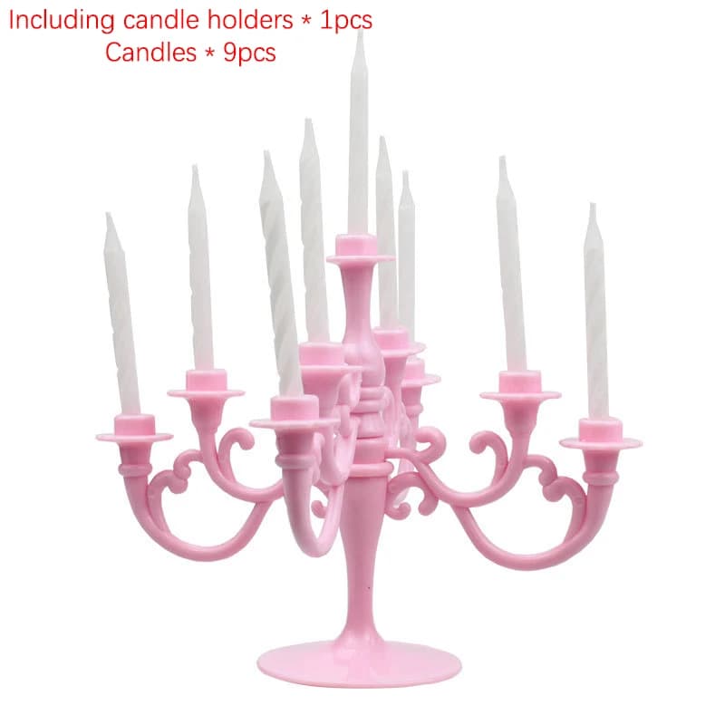 Ins Style rétro européen luxe gâteau décoration chandelier cuisson fête d'anniversaire mariage petit