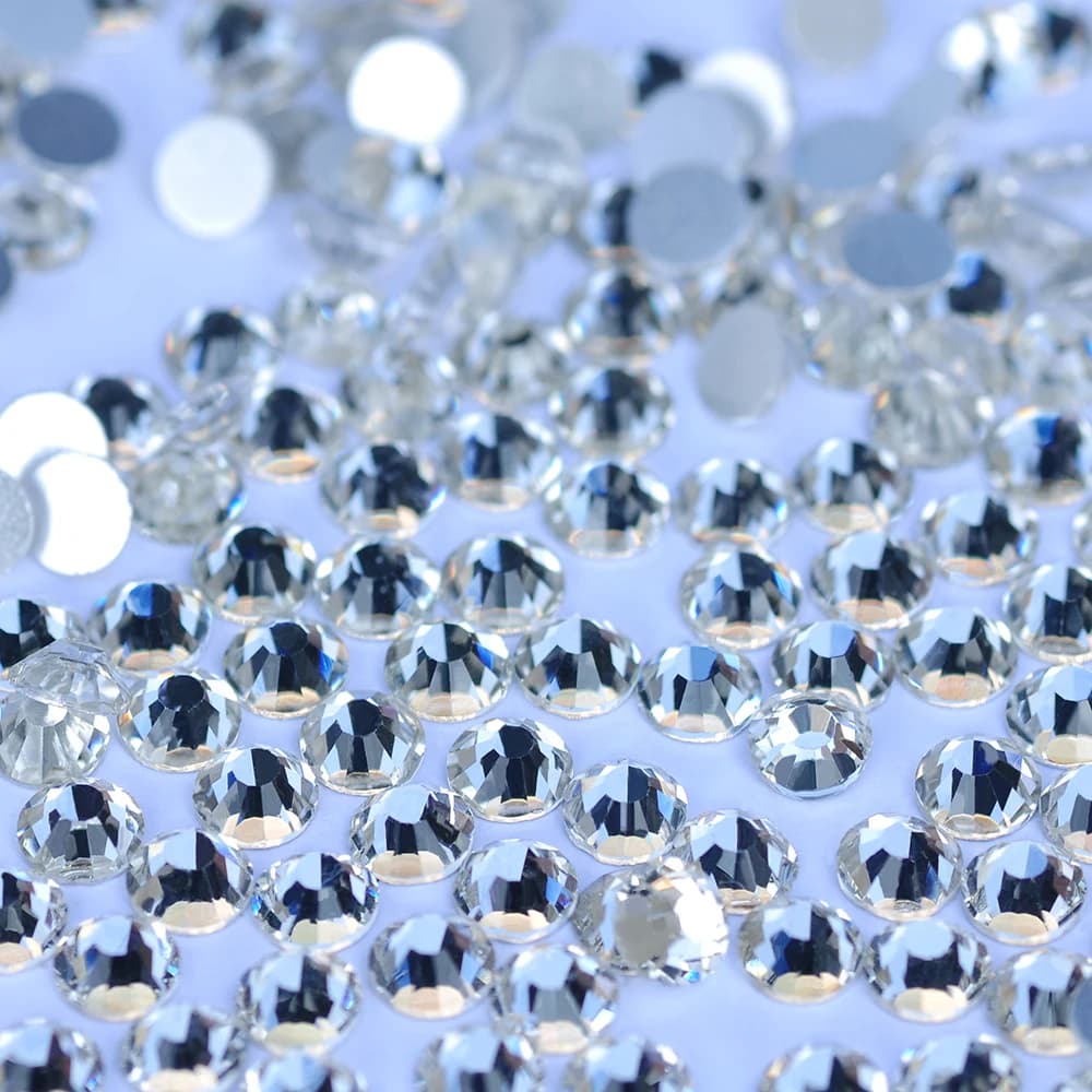 PUBRILEX-Strass Non Correcteurs à Dos Argenté, Fixation à Froid, Clip Terres, Dos pio, Sacs, Chaussu