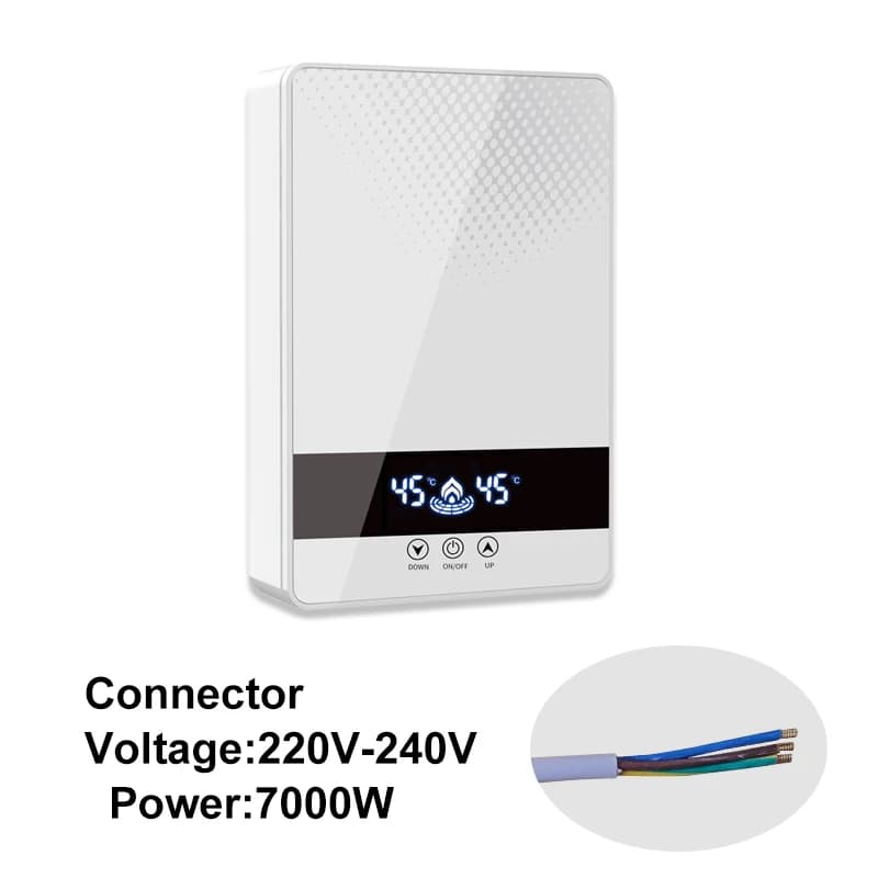 Chauffe-eau électrique instantané sans réservoir douche salle de bain bain chauffe-eau 220V 7000W te