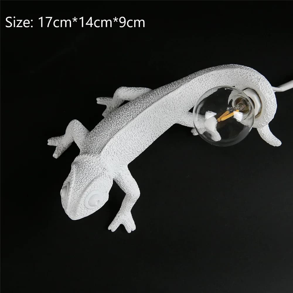 Lézard applique être nuit dortoir chambre veilleuse salon décor à la maison mignon résine Animal cam