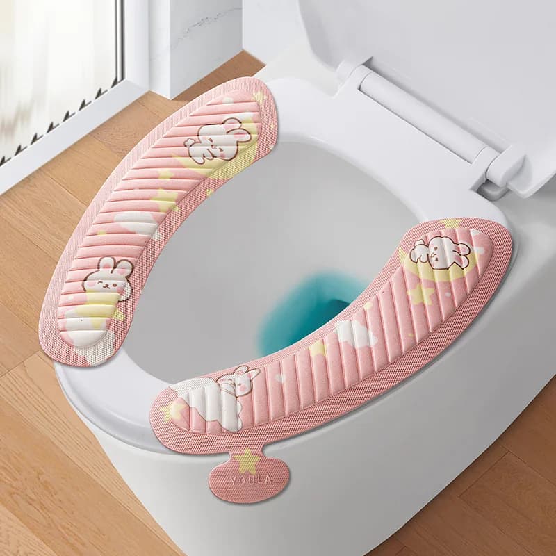Coussin de siège de toilette EVA quatre saisons, autocollant imperméable pour usage domestique, anti