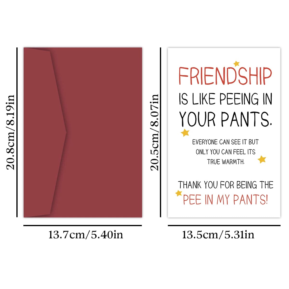 1 carte d'anniversaire drôle et hilarante pour les meilleurs amis, pour offrir à votre meilleur ami,