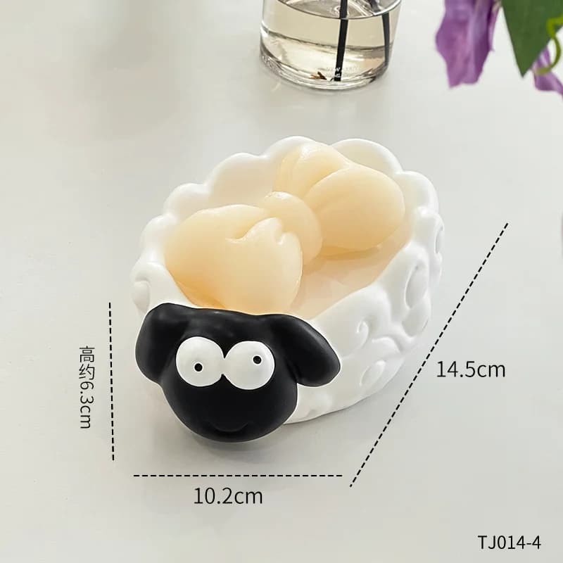 Boîte à savon d'agneau mignonne de dessin animé, boîte à savon de Drainage, porte-savon Non poreux,