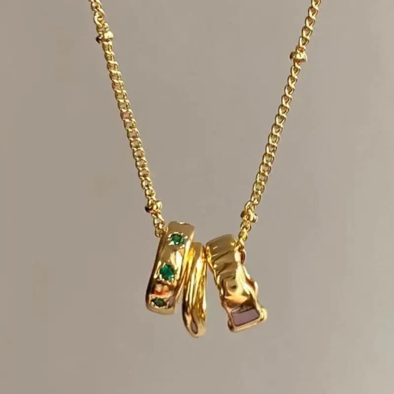 Collier Vintage en diamant vert brillant pour femmes, haute qualité, Style Simple, léger, luxe, pend