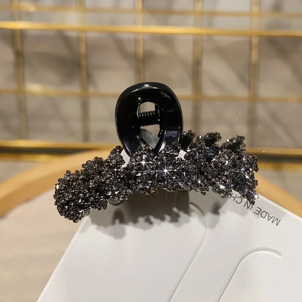 Cristal strass petite griffe de cheveux de blé femmes filles princesse tête frange pinces à cheveux 