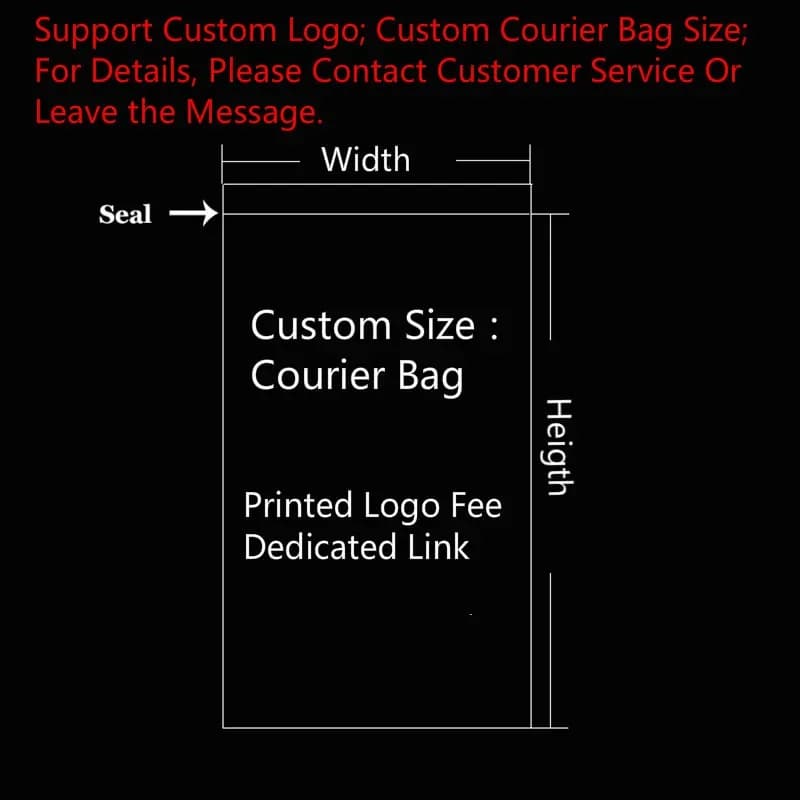 Bainfe Logo imprimé personnalisé Taille de sac de courrier personnalisé Commande en gros Paiement Li