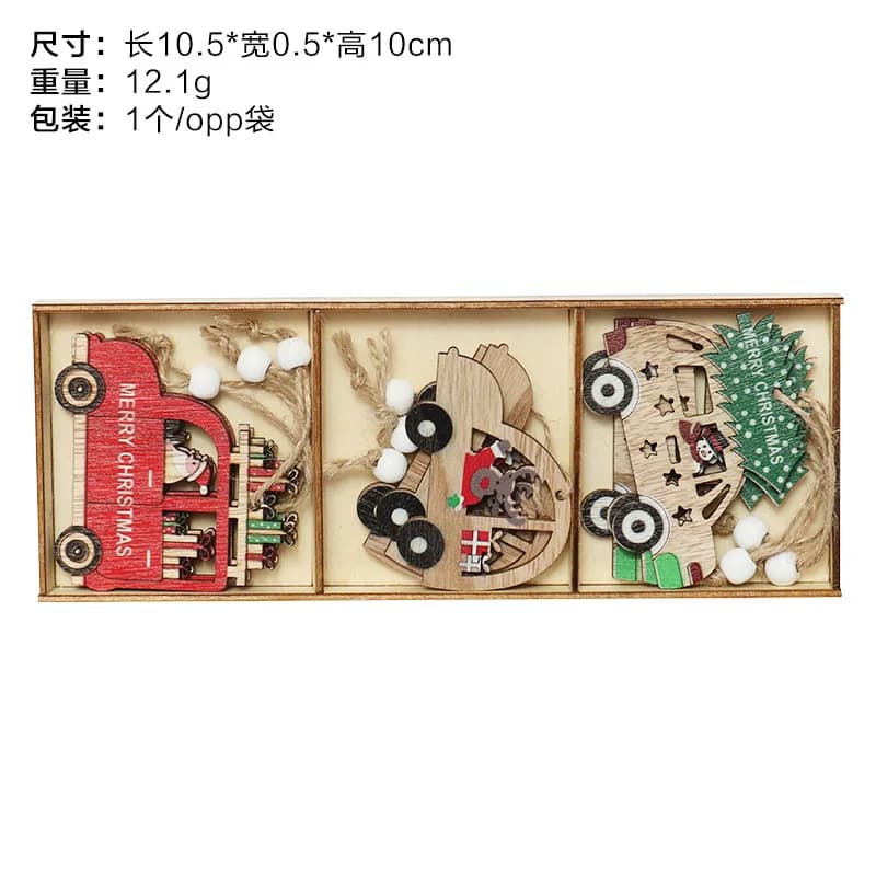 Décorations de noël en bois, combinaison de bonhomme de neige pour personnes âgées, pendentif d'arbr