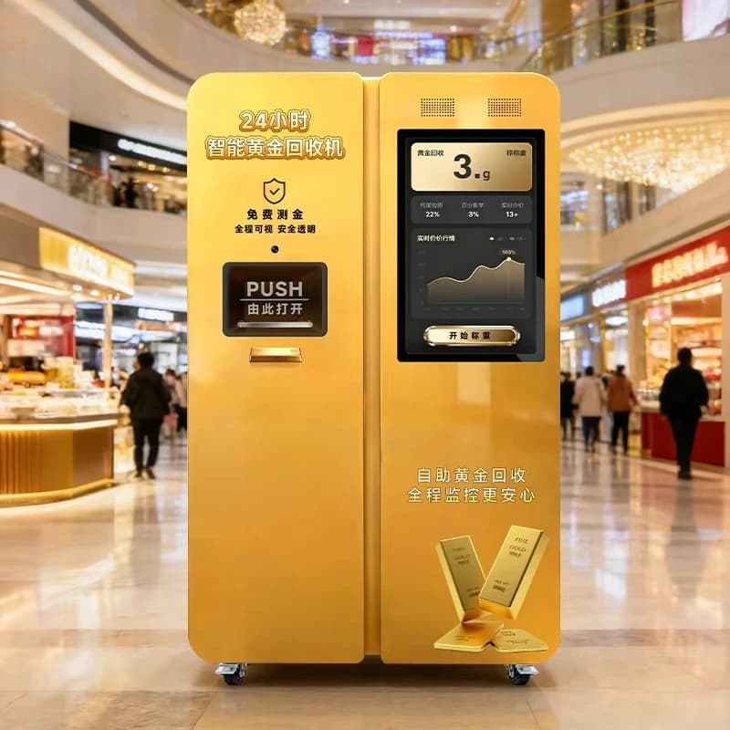 Distributeur automatique de recyclage d'or personnalisé de qualité supérieure