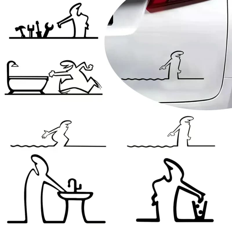 La Linea – autocollant mural artistique minimaliste