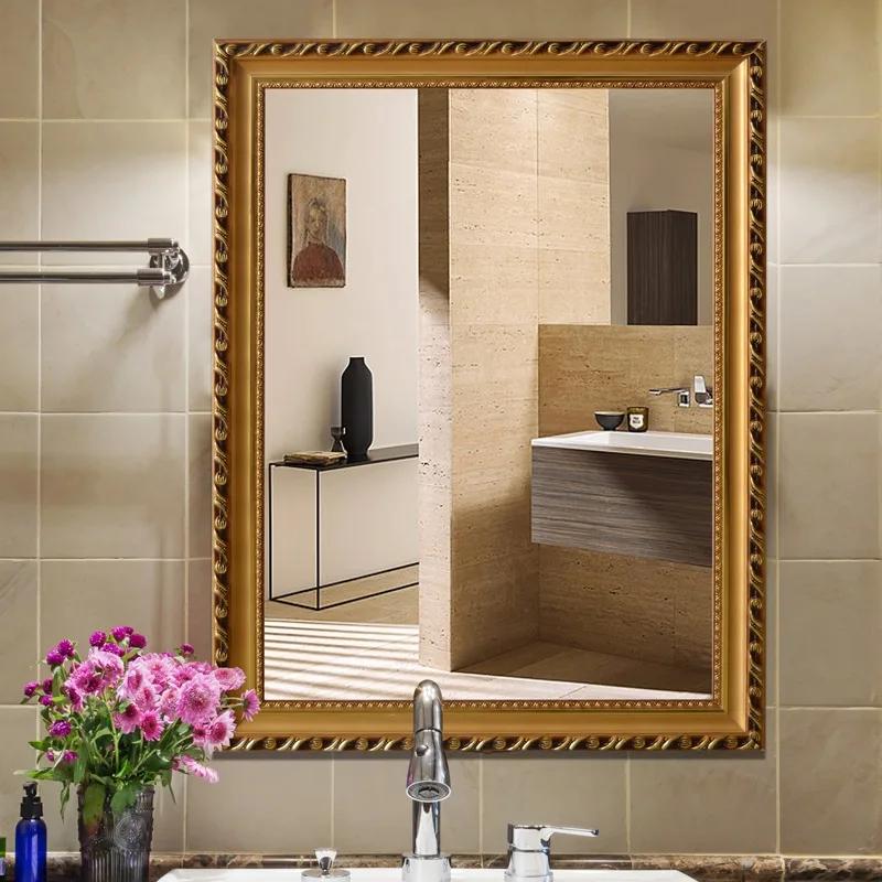 Miroir de salle de bain encadré