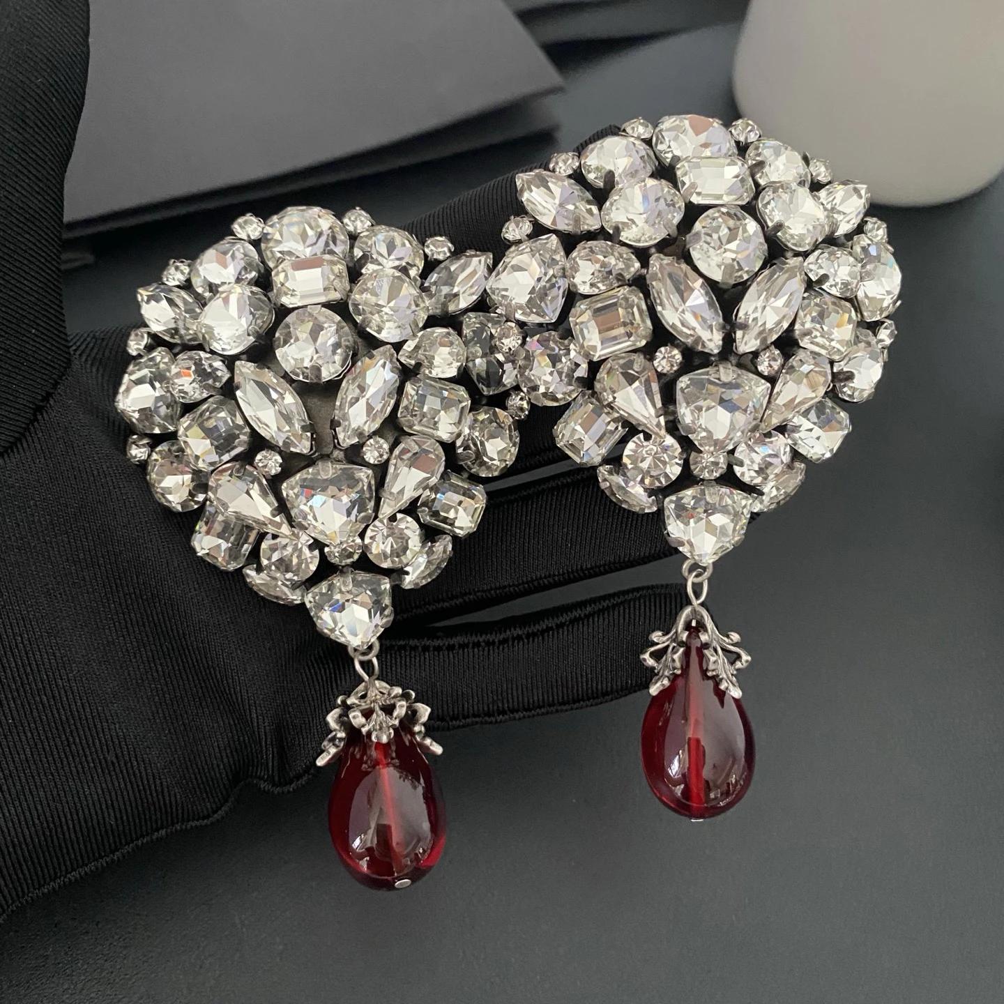 Boucles d'oreilles de luxe en cristal de qualité supérieure