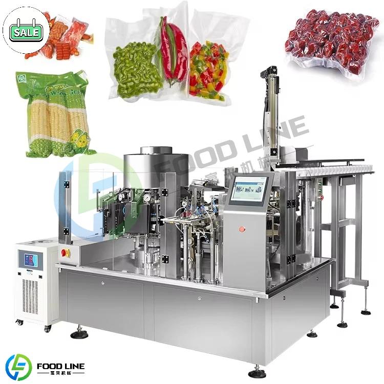 Ligne commerciale de traitement de thon – Machine de remplissage et de scellage sous vide aseptique automatique pour poissons marinés