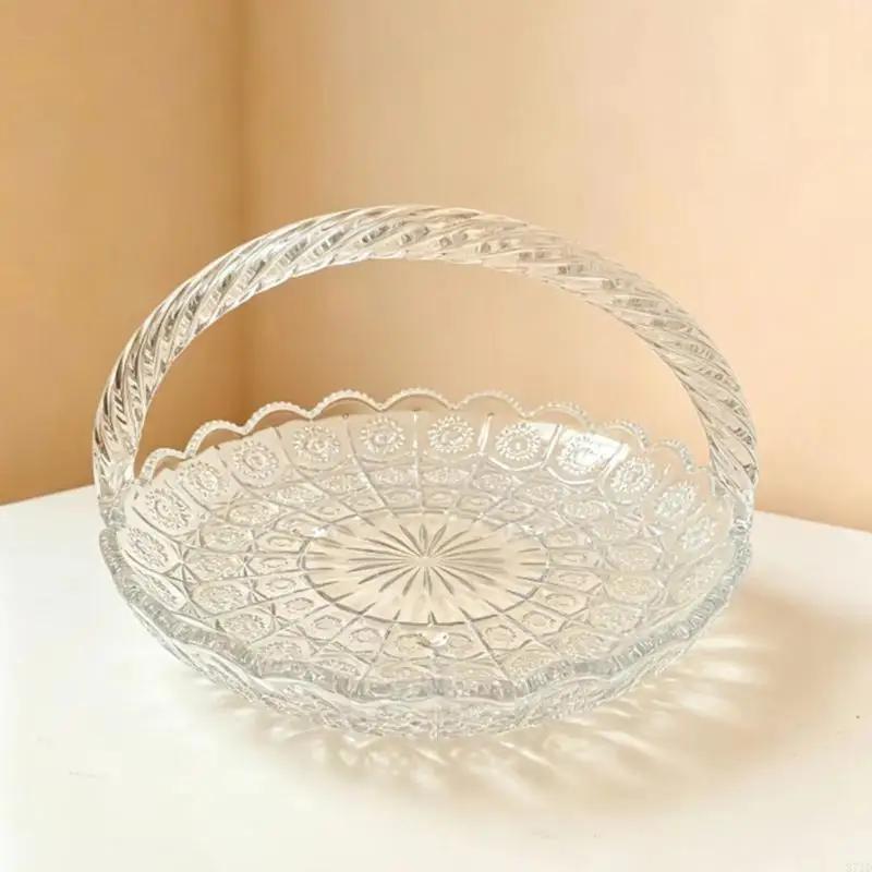 Bol à fruits en verre élégant