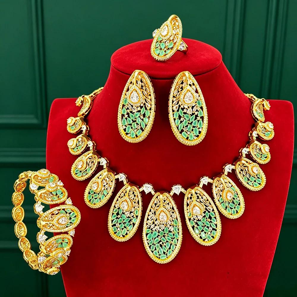Parure de bijoux de mariée et de gala de haute qualité