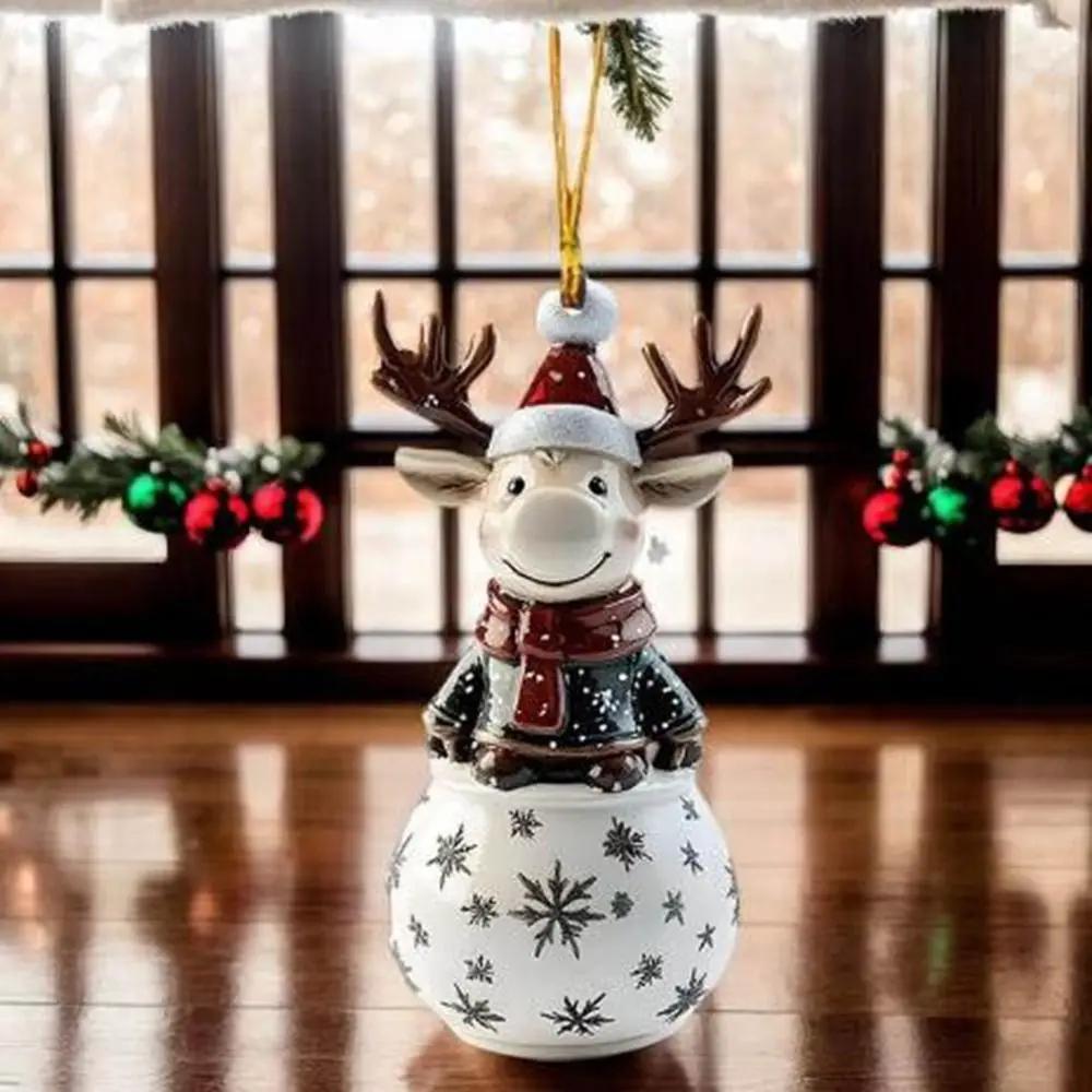 Pendentif d'arbre de noël en avion 2D