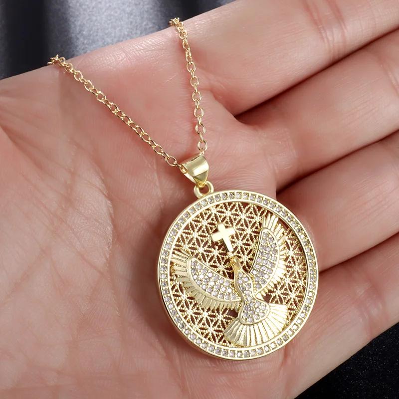 Pendentif esprit saint couleur or pour hommes et femmes