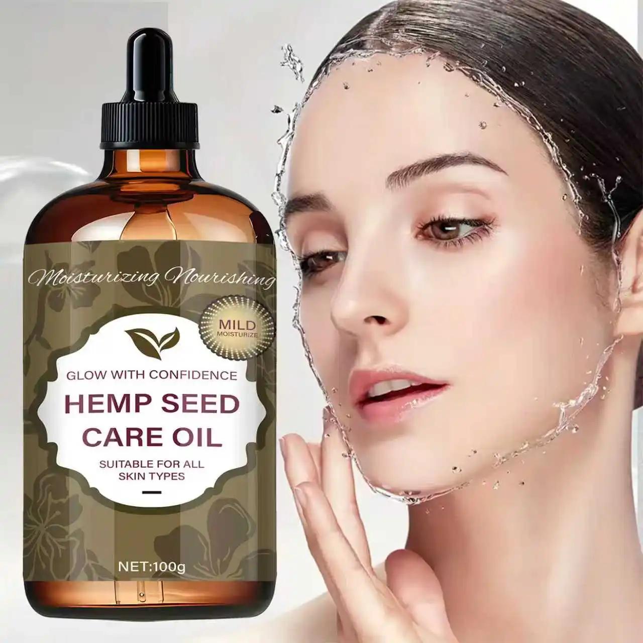 Huile de soin des graines de chanvre – Texture légère et délicate, hydrate et protège, améliore l'élasticité de la peau, adaptée à tous les types de peau