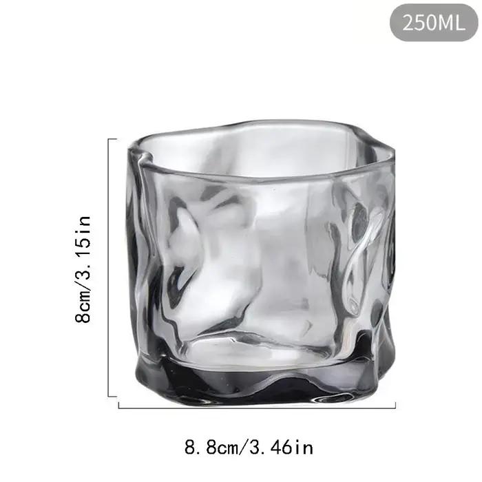 Tasse à thé torsadée, pot de bougie, récipient en verre pour la fabrication de bougies, chandelier i