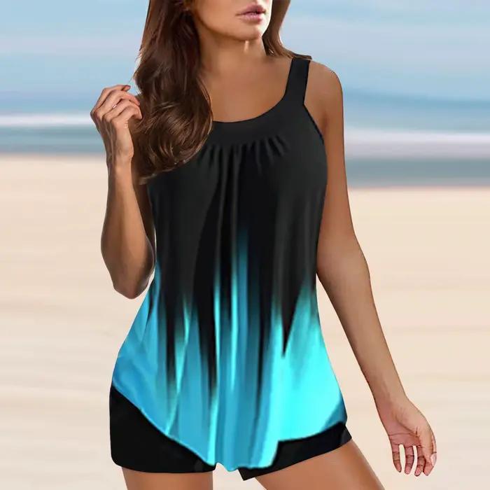 Maillot de bain deux pièces pour femmes, tankini, imprimé, été, 2025, 2025, 2025