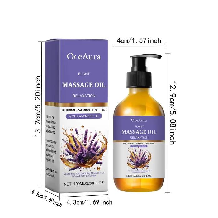 Huile essentielle de lavande hydratante pour le corps, lissage de la peau, doux, soulagement du Stre