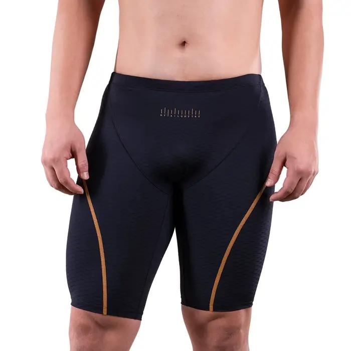 Maillot de bain professionnel pour hommes, résistant au chlore, séchage rapide, long, pour la compétition et l'entraînement MY KILOMETRE