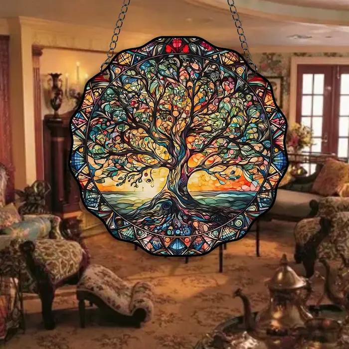Décor artistique mural arbre de vie 5.9 pouces
