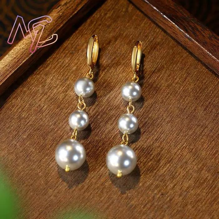 Boucles d'oreilles en perles naturelles