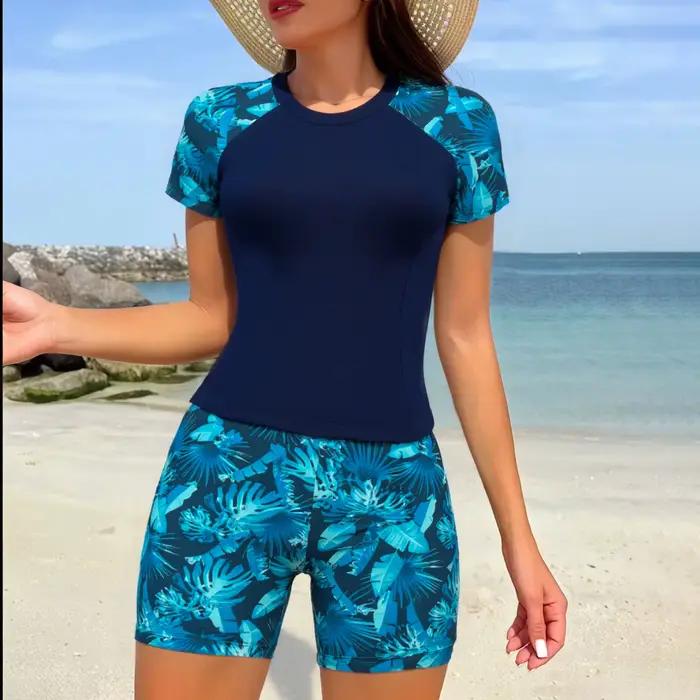 2026 manches courtes Tankini 2 pièces maillots de bain femme imprimé maillot de bain femmes baigneurs maillot de bain maillots de bain