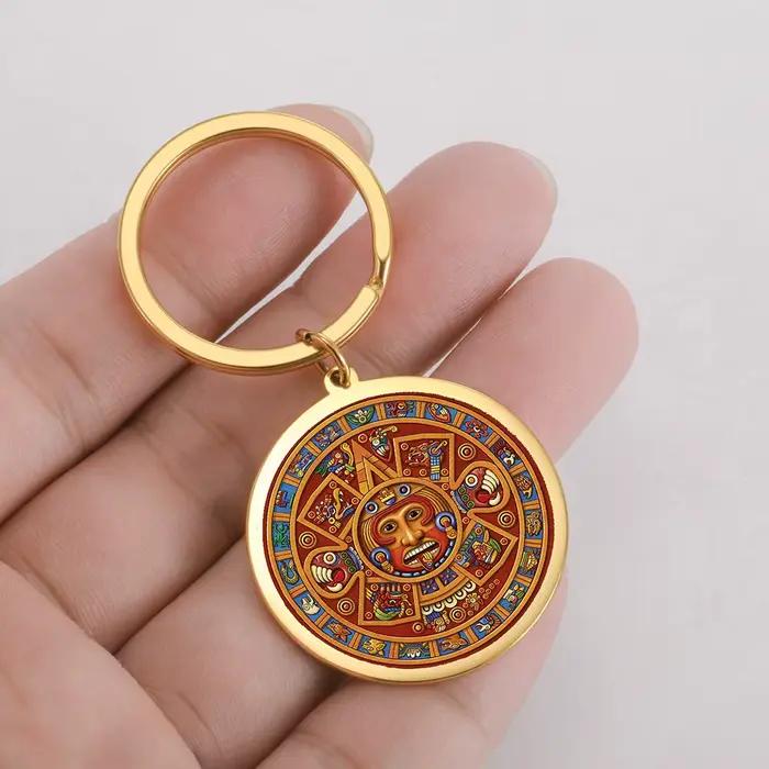 Dawapara – porte-clés avec calendrier solaire aztèque