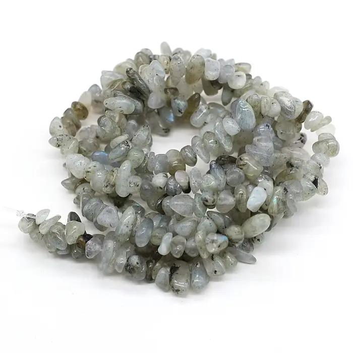 Perles irrégulières en pierre de Labradorite naturelle pour femmes