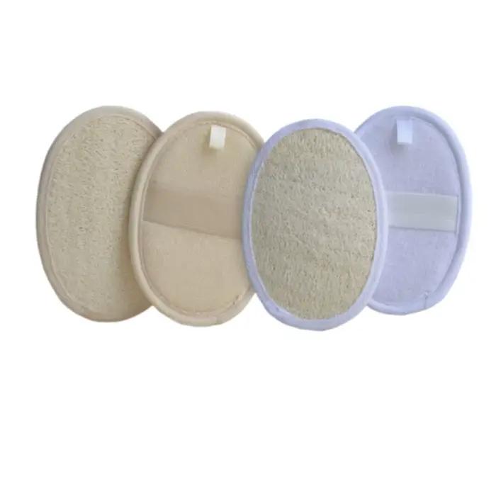 Loofah naturel longue dos serviette frottant brosse de bain doux corps gommage éponges de douche exfoliant masseur