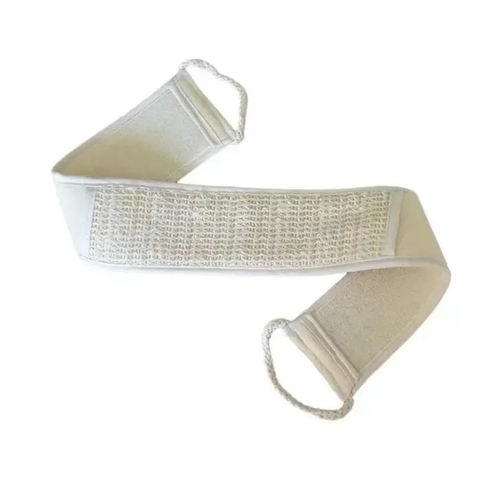 Loofah naturel longue dos serviette frottant brosse de bain doux corps gommage éponges de douche exfoliant masseur