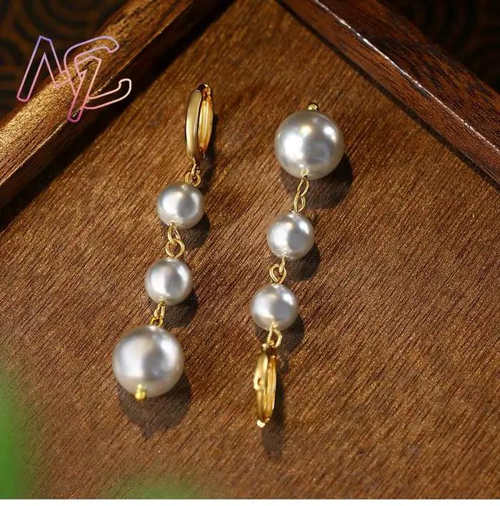 Boucles d'oreilles en perles naturelles