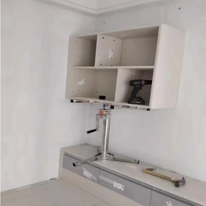 Support d'installation pliable pour armoire suspendue portable, petit élévateur pour armoire de salle de bain, fixation domestique