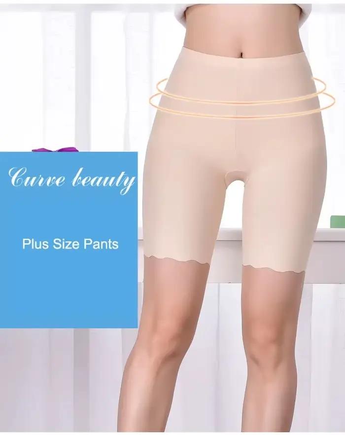 Pantalons courts de sécurité sans couture pour femmes, boxeurs d'été grande taille pour femmes, Anti-frottement, Shorts de sécurité sous jupe, culottes, sous-vêtements 3XL