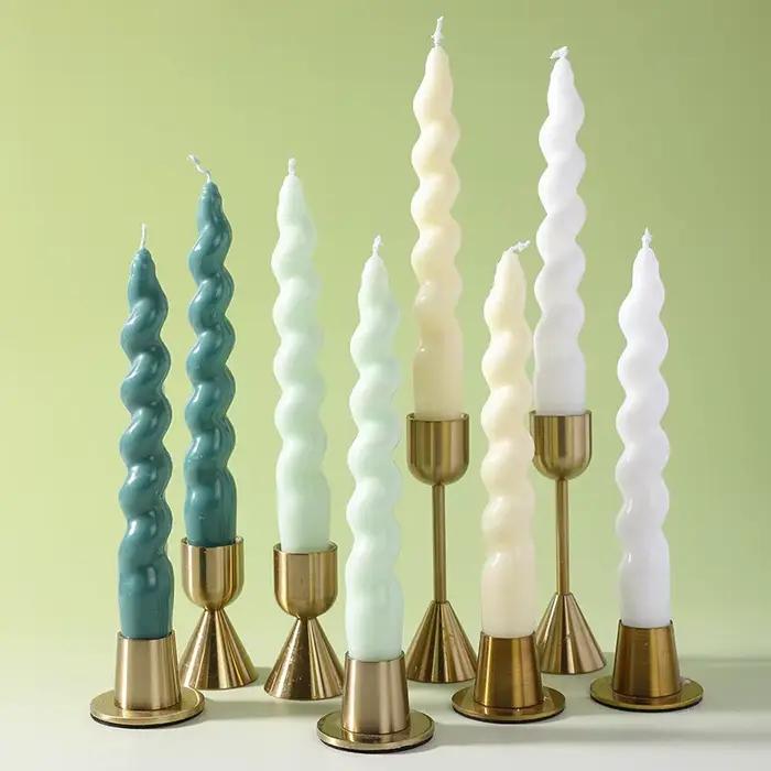 Lot de 2 bougies spirales coniques parfumées