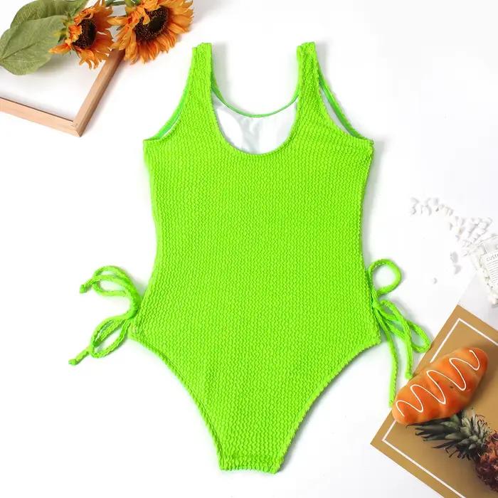 Néon filles adolescents une pièce maillot de bain 7-12 ans été maillots de bain pour enfants maillots de bain pour enfants sport maillots de bain Monokini