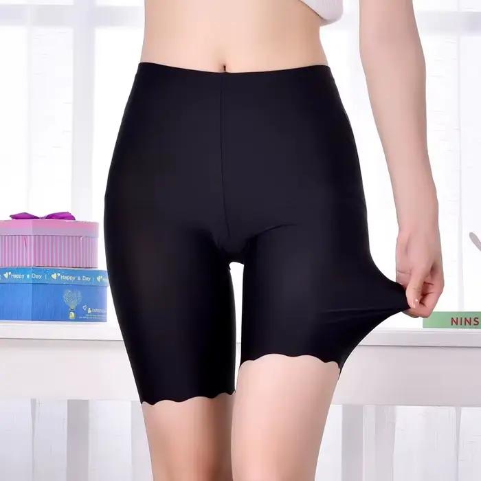 Pantalons courts de sécurité sans couture pour femmes, boxeurs d'été grande taille pour femmes, Anti-frottement, Shorts de sécurité sous jupe, culottes, sous-vêtements 3XL