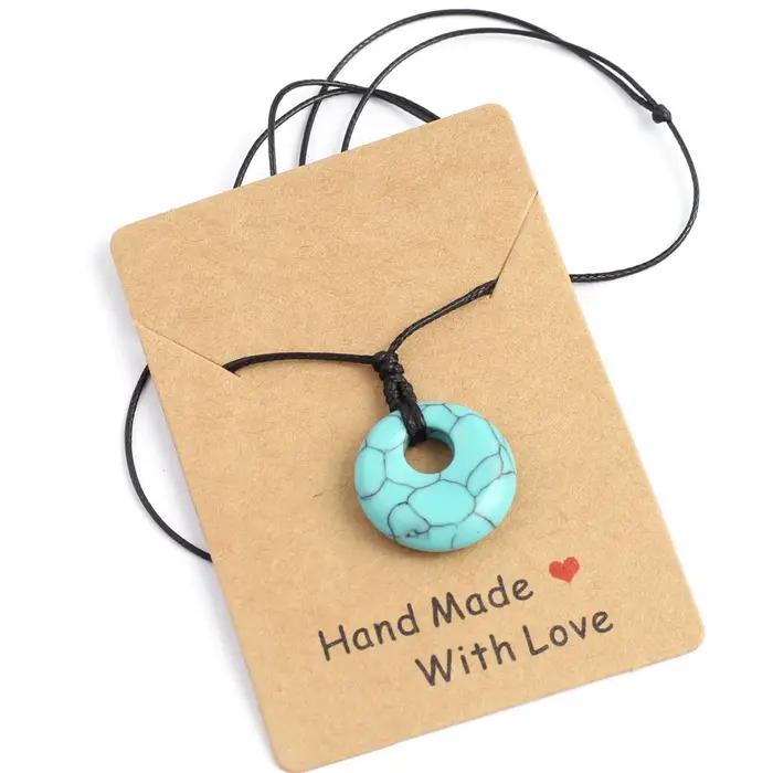 Collier pendentif en pierre naturelle