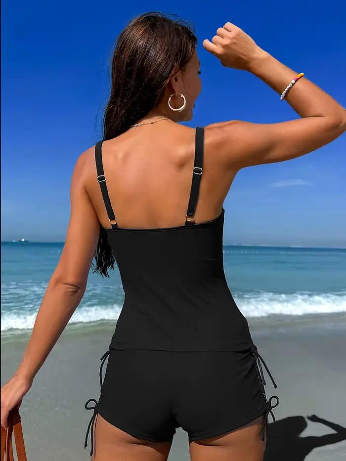 Maillot de bain pour femmes, maillot de bain sportif, short de bain boxer, 2 pièces, maillot de bain pour femmes, bikini Takım, maillot de bain pour femmes
