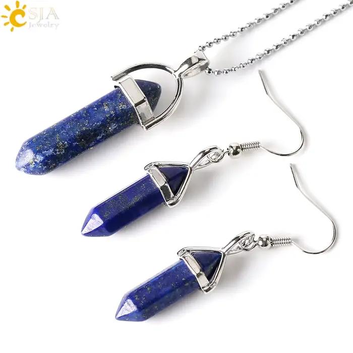 CSJA – ensemble de bijoux en pierre naturelle pour femmes