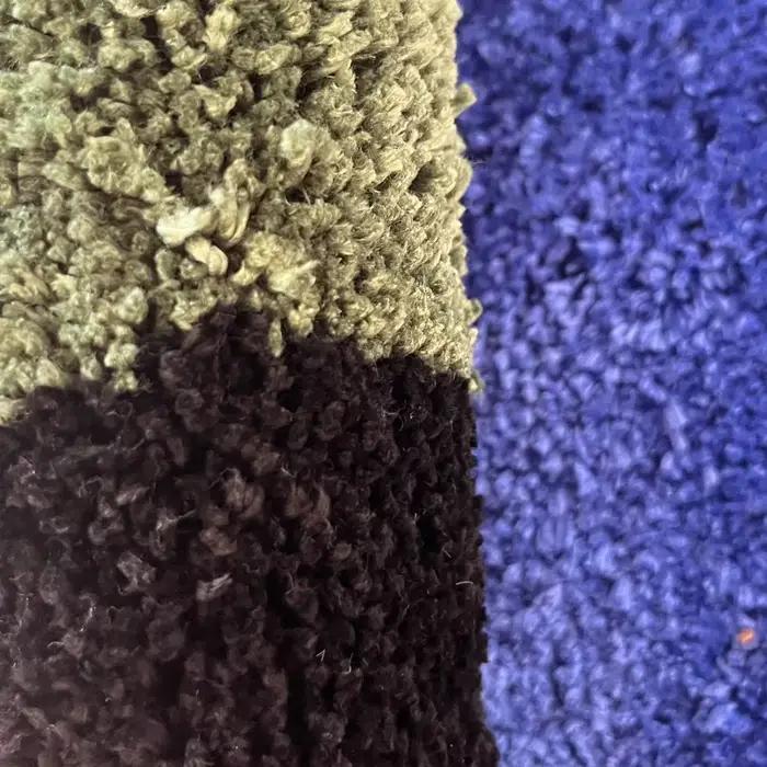 Terre tapis rond tapis de salle de bain anti-dérapant doux coussin tapis de chevet tapis sol chambre paillasson esthétique décor de chambre à coucher
