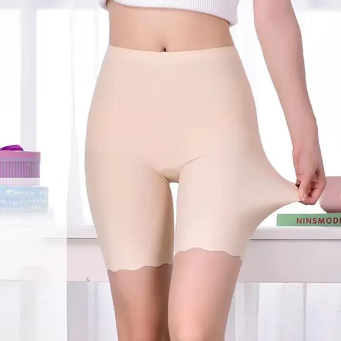 Pantalons courts de sécurité sans couture pour femmes, boxeurs d'été grande taille pour femmes, Anti-frottement, Shorts de sécurité sous jupe, culottes, sous-vêtements 3XL