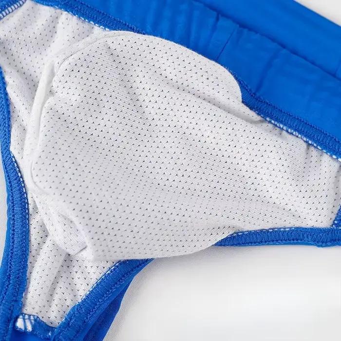 Tongs de bain pour hommes, culotte d'été à séchage rapide, pochette convexe en U, Lingerie, caleçon taille basse, maillot de bain, Bikini Slip