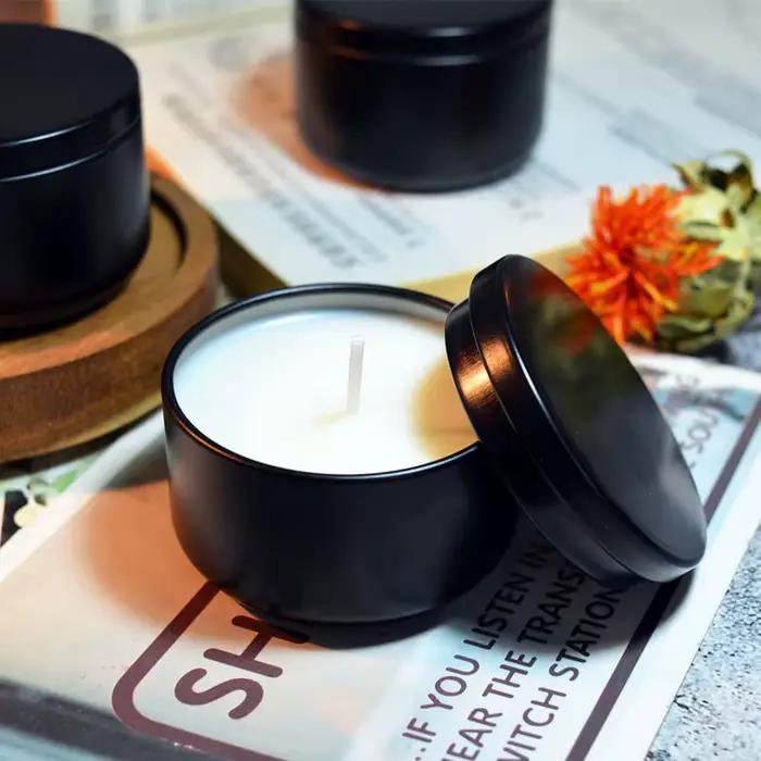 Lot de 4 bougies anti-moustiques à la citronnelle sans fumée