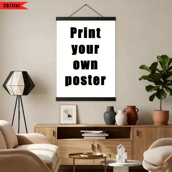 Affiche personnalisée, peinture décorative, livrée avec un cadre magnétique noir, style simple, décoration murale pour la maison