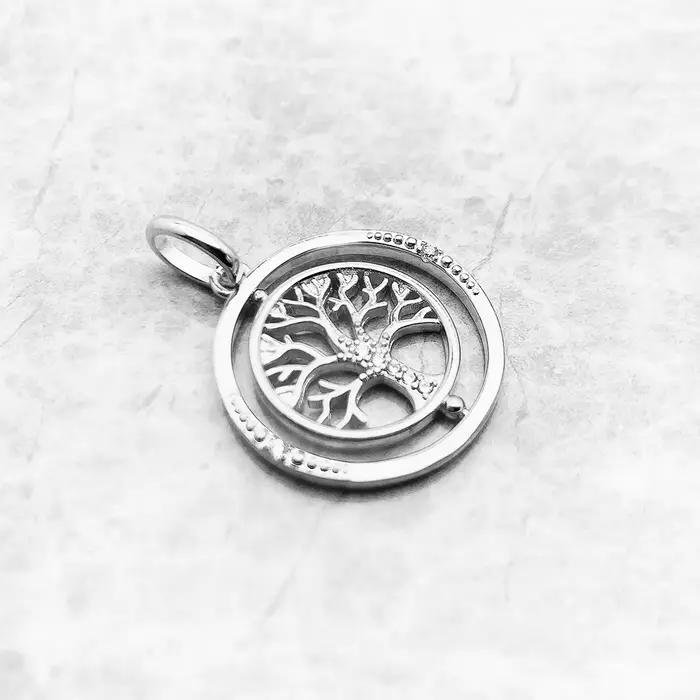 Pendentif arbre de vie en argent Sterling 925