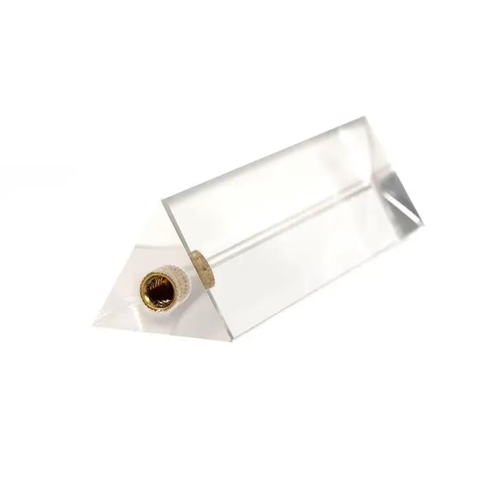 Prisme triangulaire pour photos, 30x30x130mm avec support, photographie en studio, prise de vue, effets arc-en-ciel, filtre, verre cristal pour photos